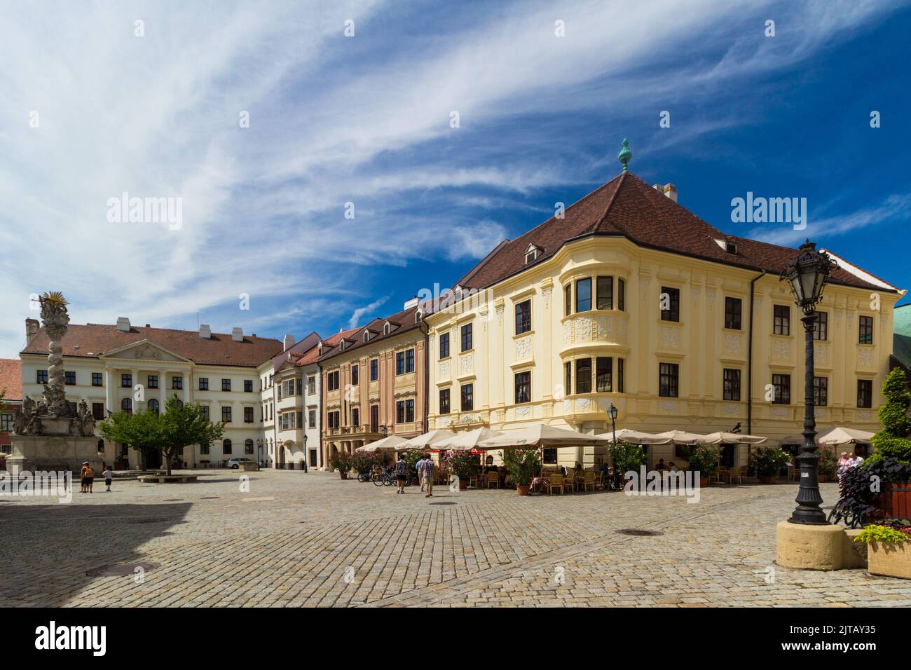 Megyehaza (Old County House) and Museum Quarter (Muzeumnegyed), Sopron, Hungary Stock Photo