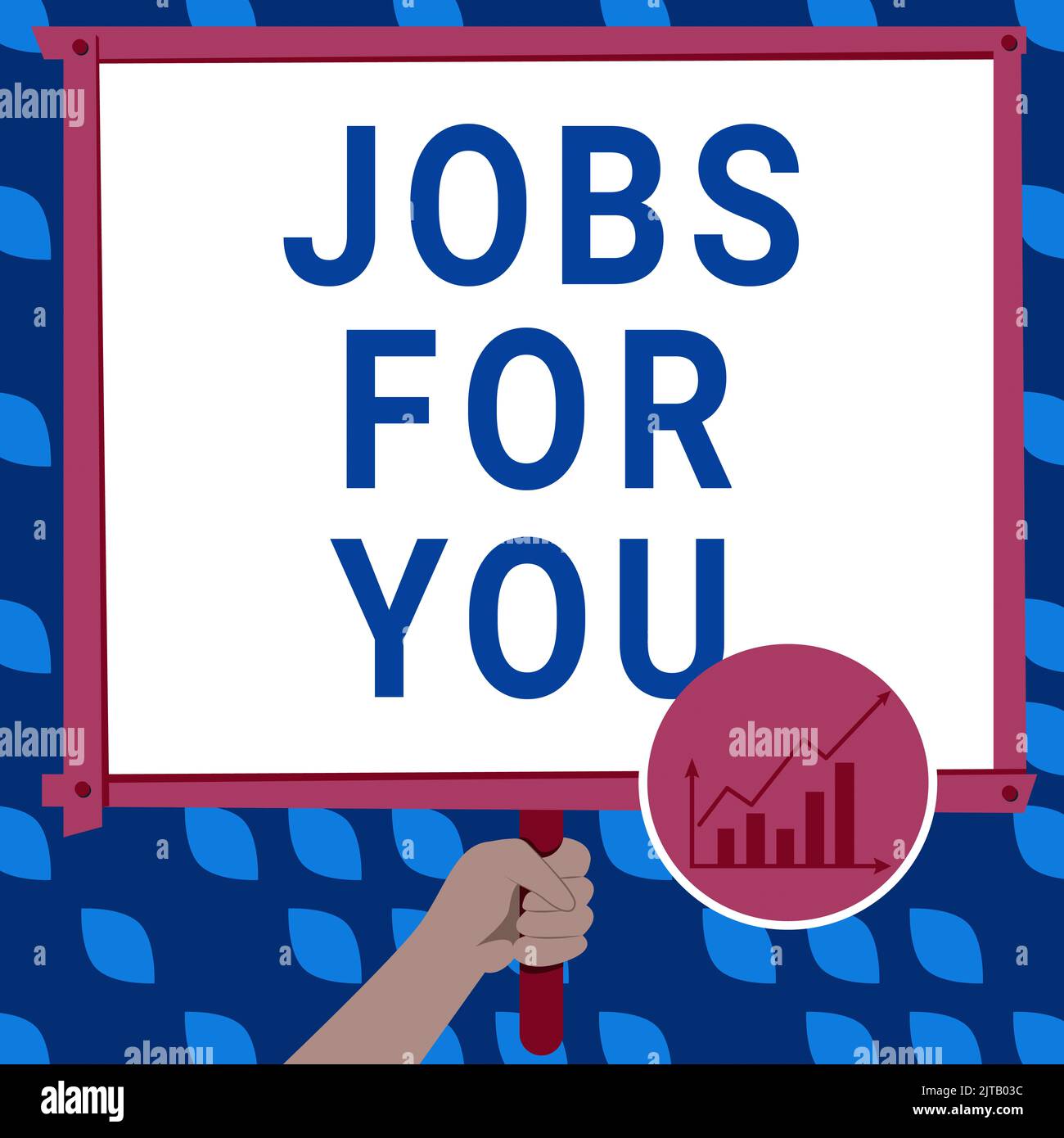 Text showing inspiration Jobs For You. Concept meaning List of