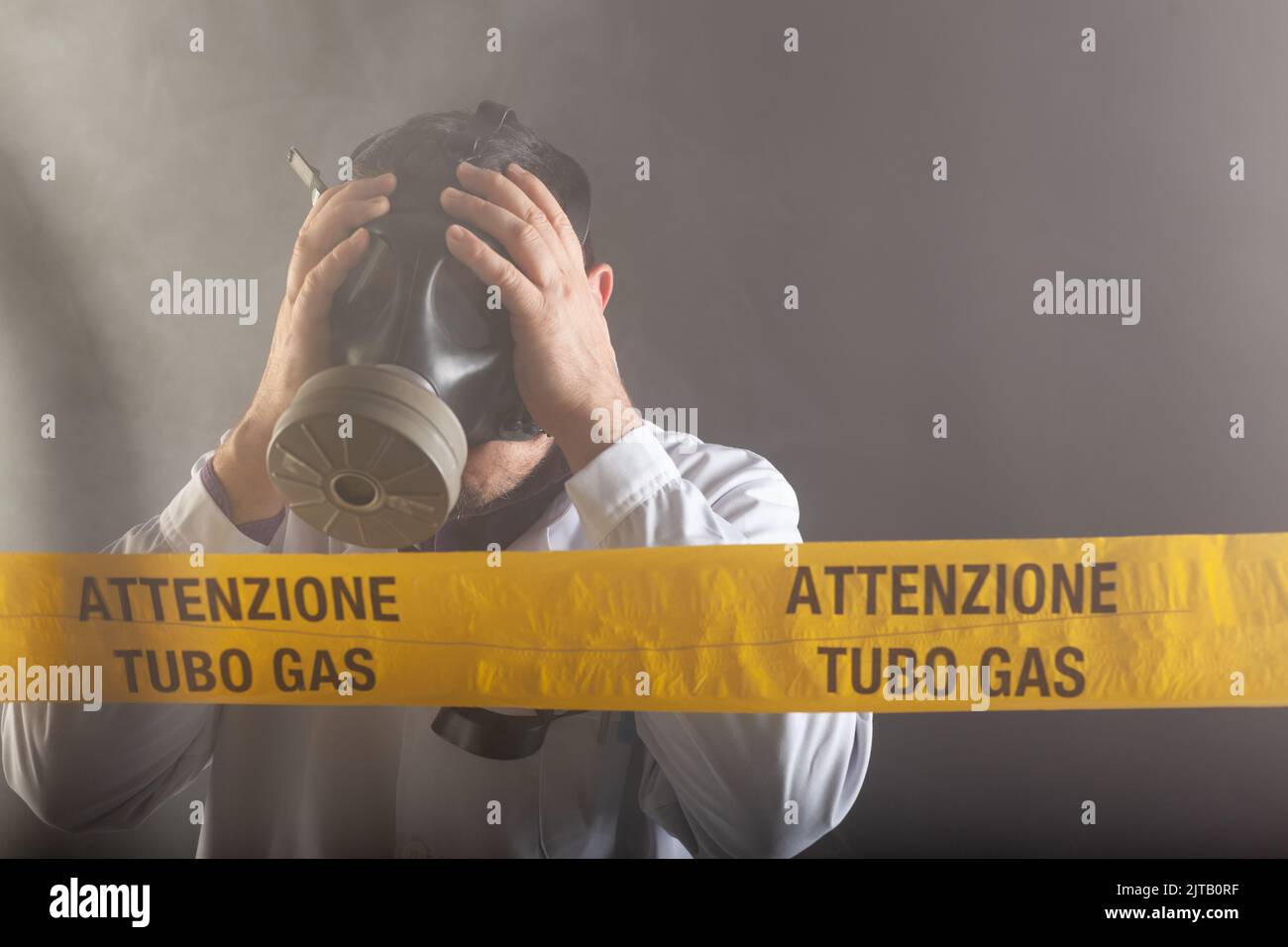Man wearing gas mask hi-res stock photography and images - Alamy