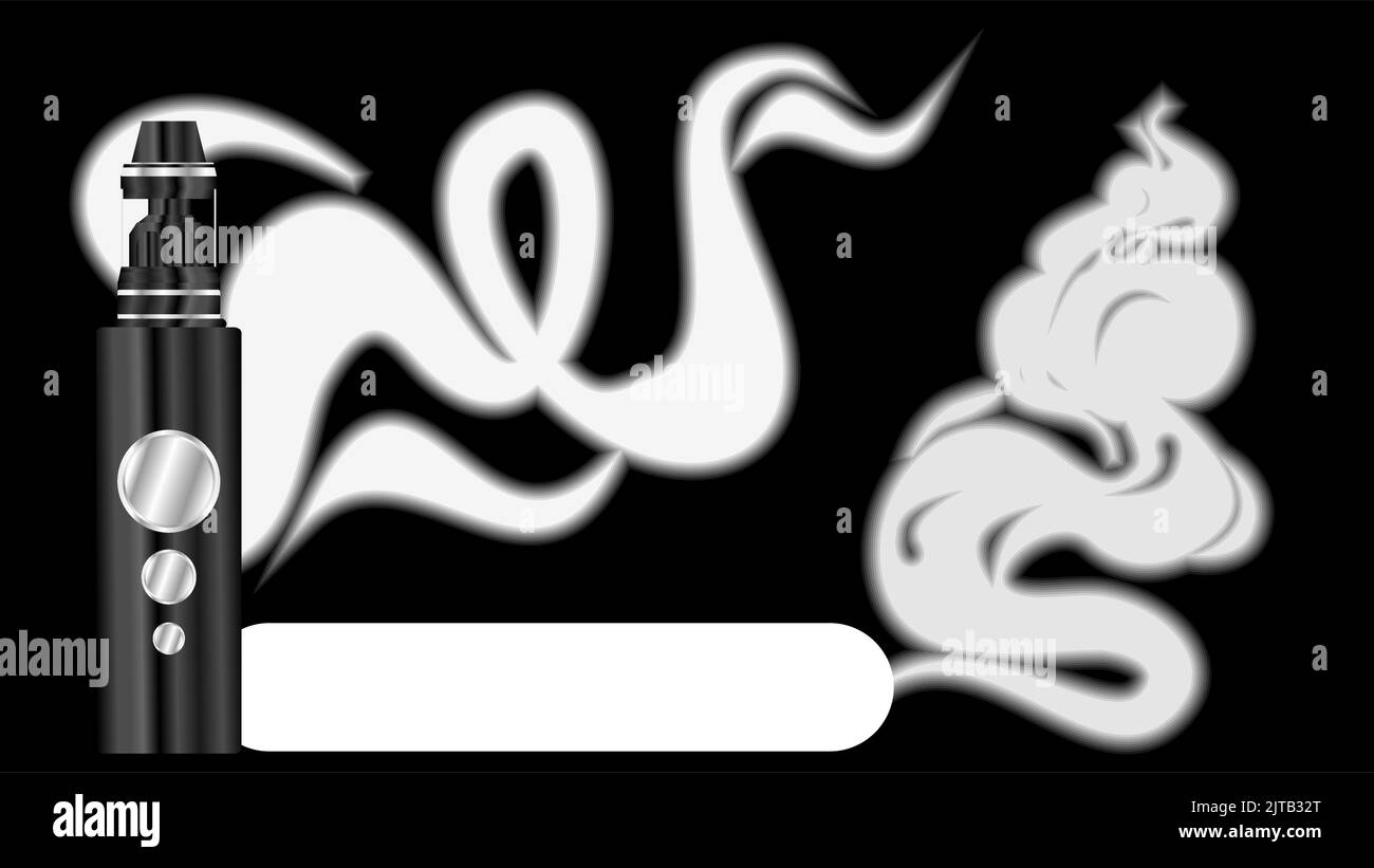 vapes metallic realistic mockups background illustration in vector