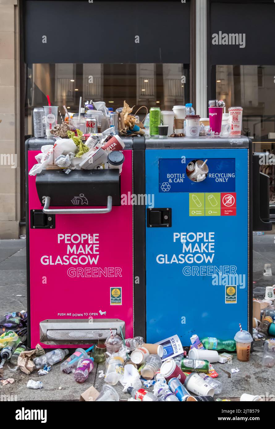 Glasgow gmb refuse workers strike hires stock photography and images