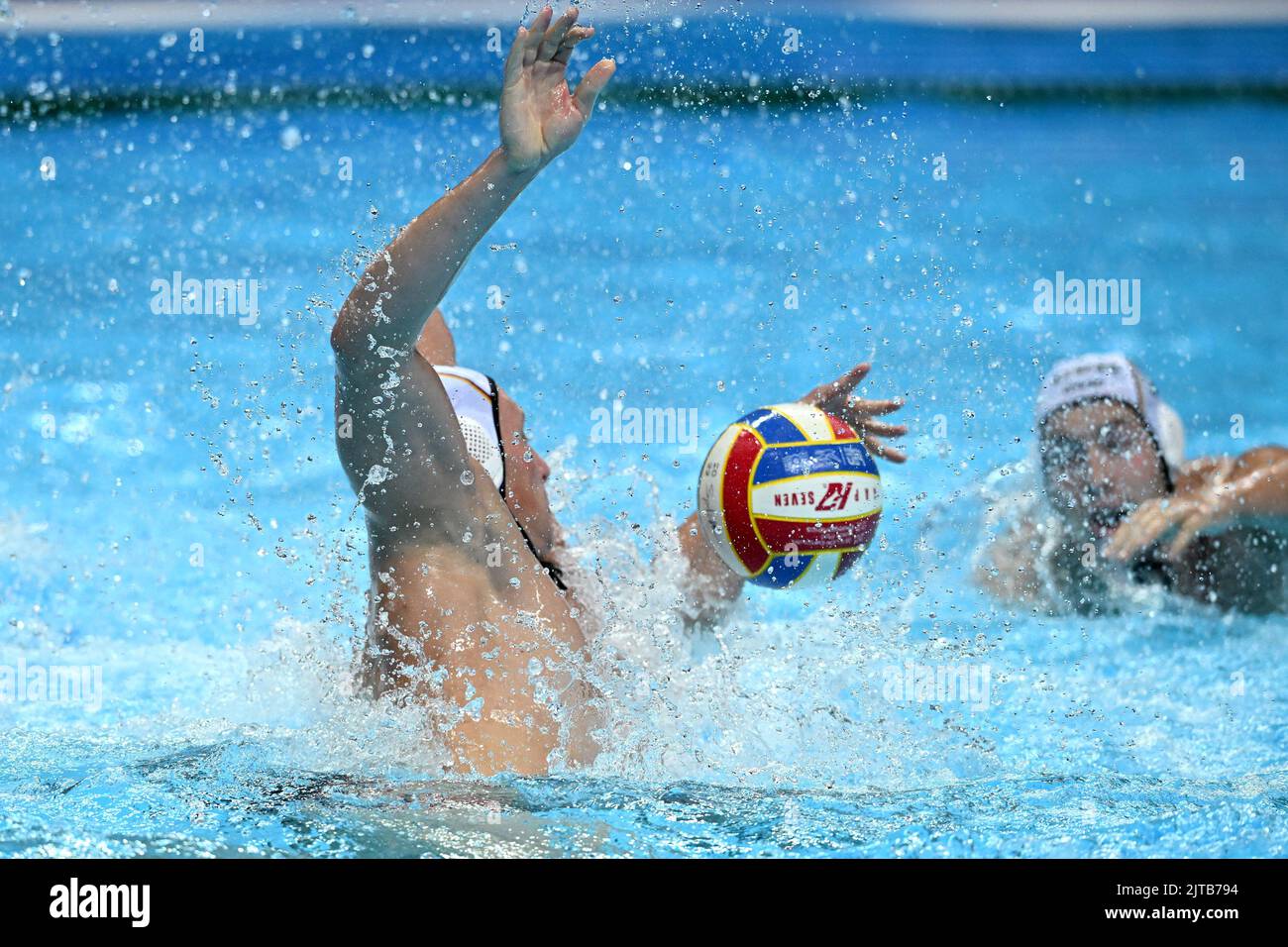 Official Match Ball is pictured during the 2022 European Water Polo