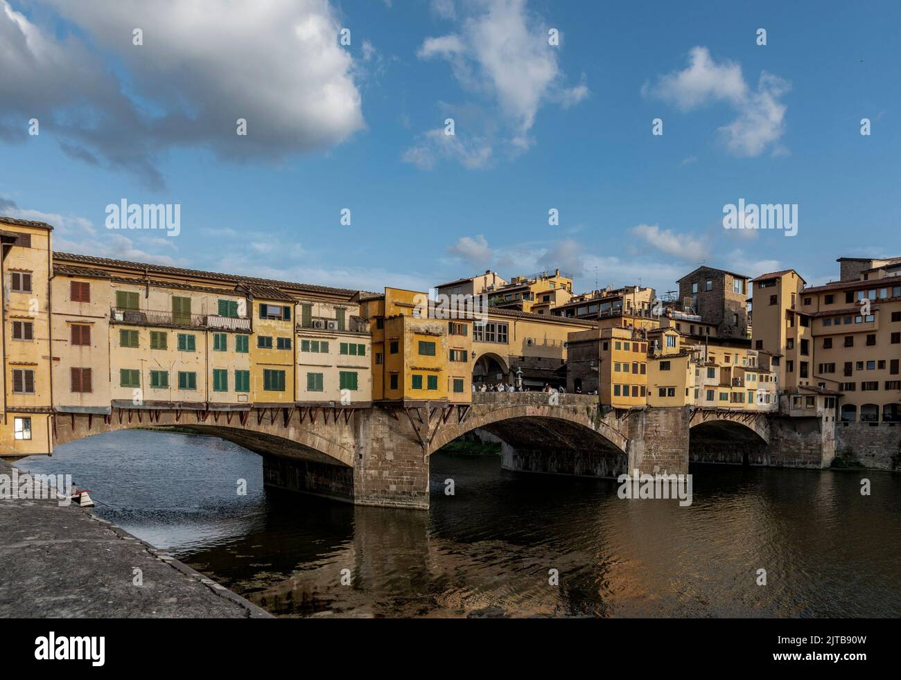 View of the 'Ponte Vecchio' in Florence Stock Photo