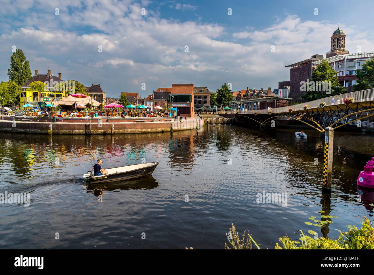 The restaurant Blue Bayou on the canal in Zwolle, Netherlands Stock Photo Alamy