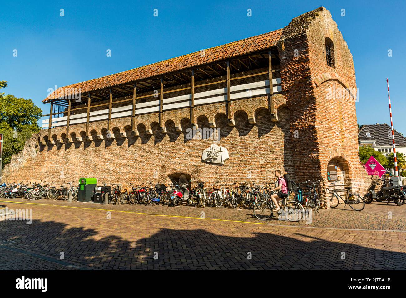 Remains of the old city fortifications of Zwolle, Netherlands Stock