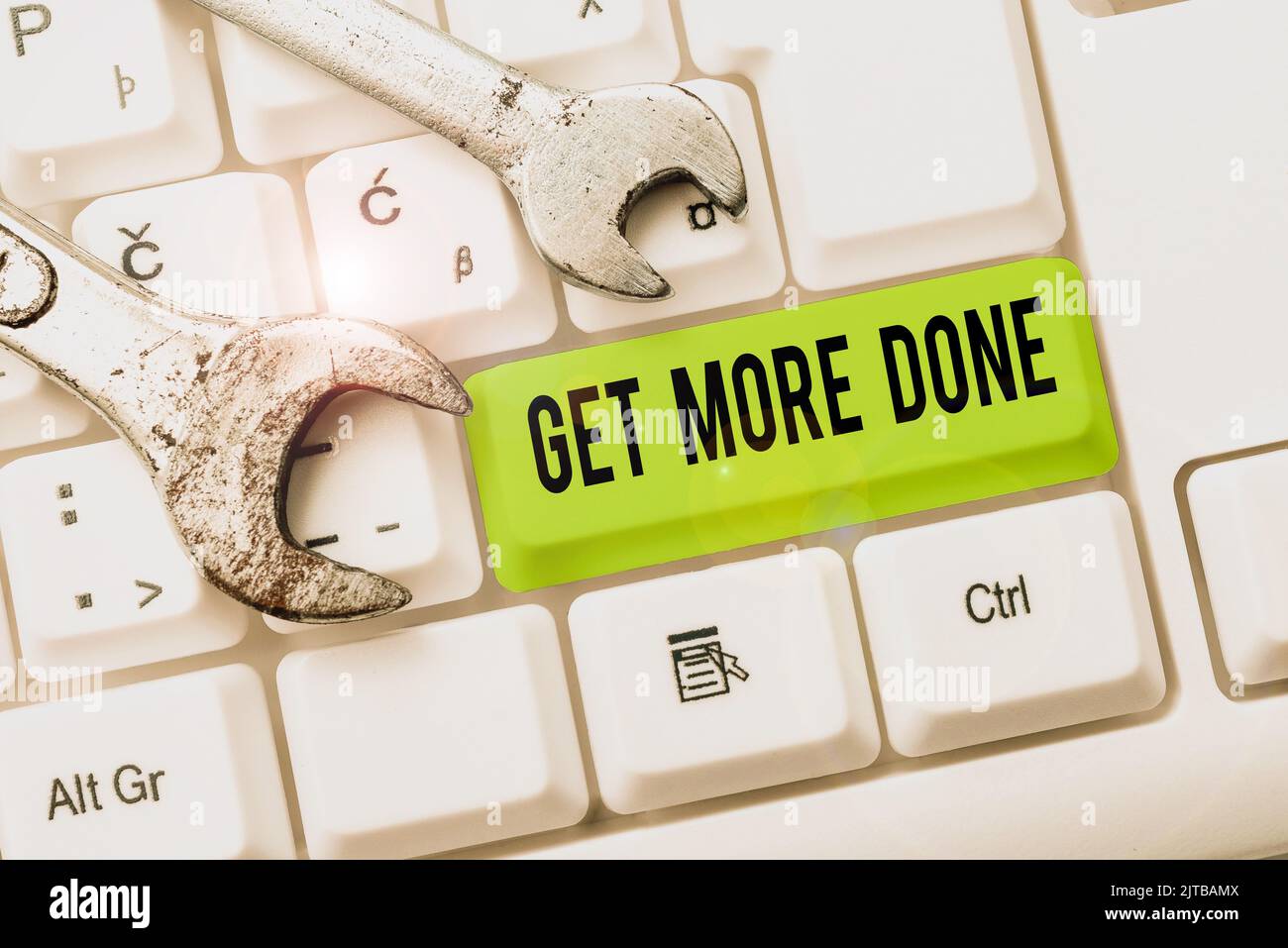 Text caption presenting Get More Done. Word for Checklist Organized ...