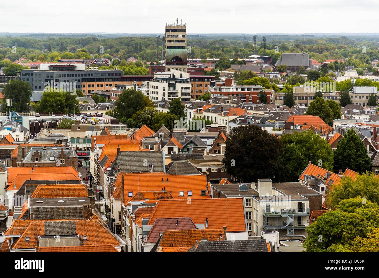 The old printing house seen from the steeple of St. Lebuïnus Church