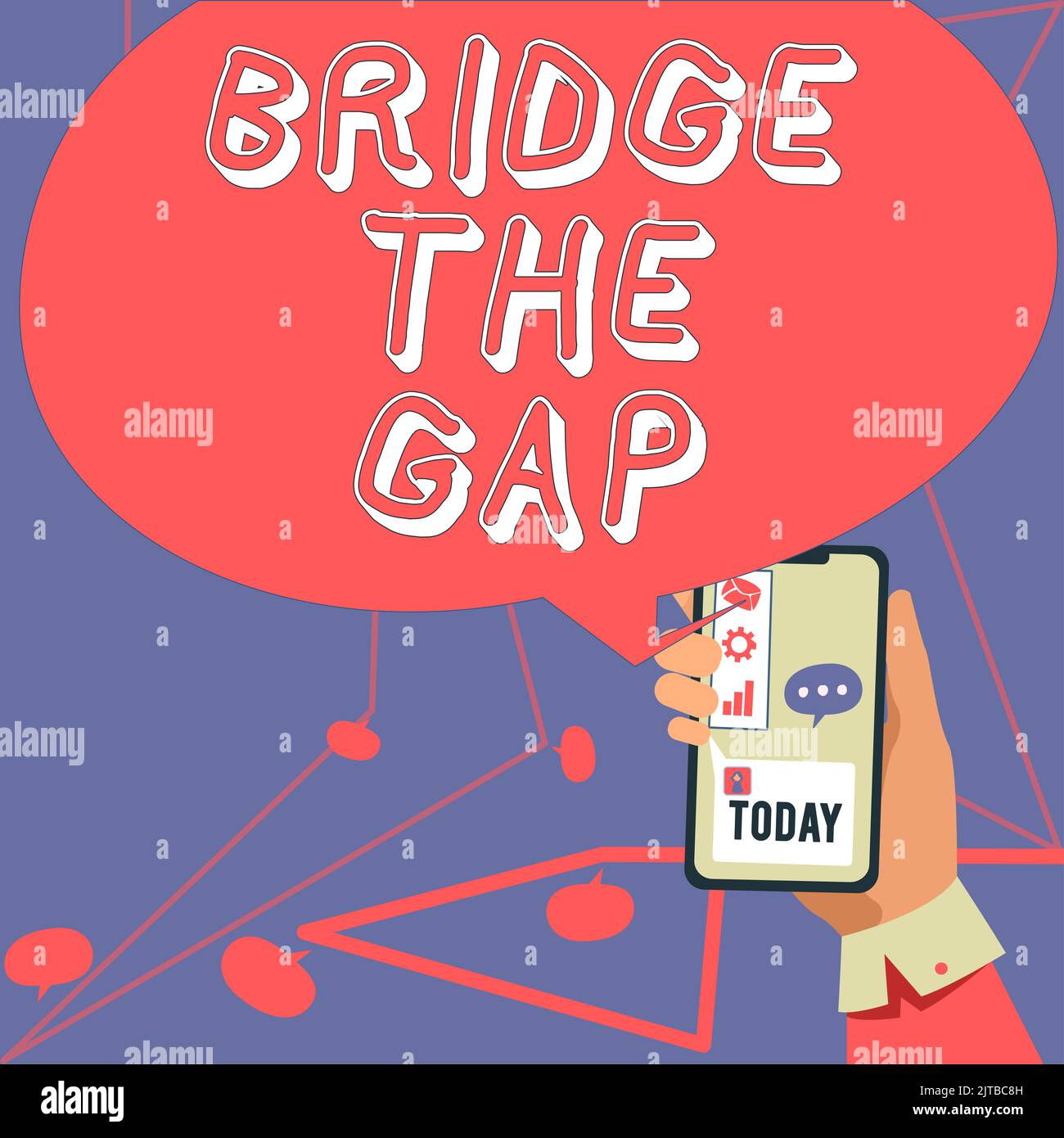 Inspiration showing sign Bridge The Gap. Concept meaning the
