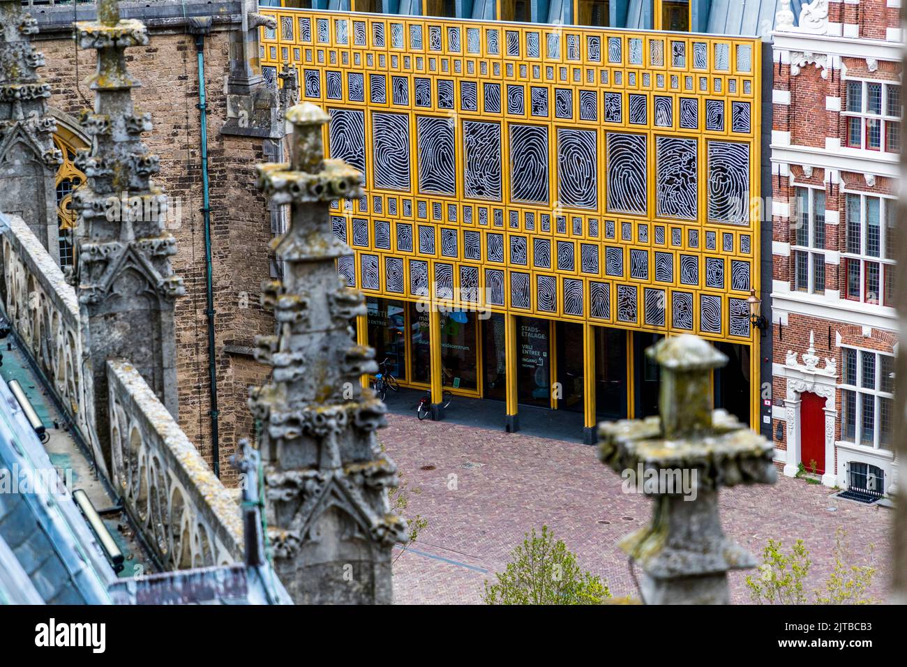The town hall seen from the steeple of St. Lebuïnus Church, Deventer
