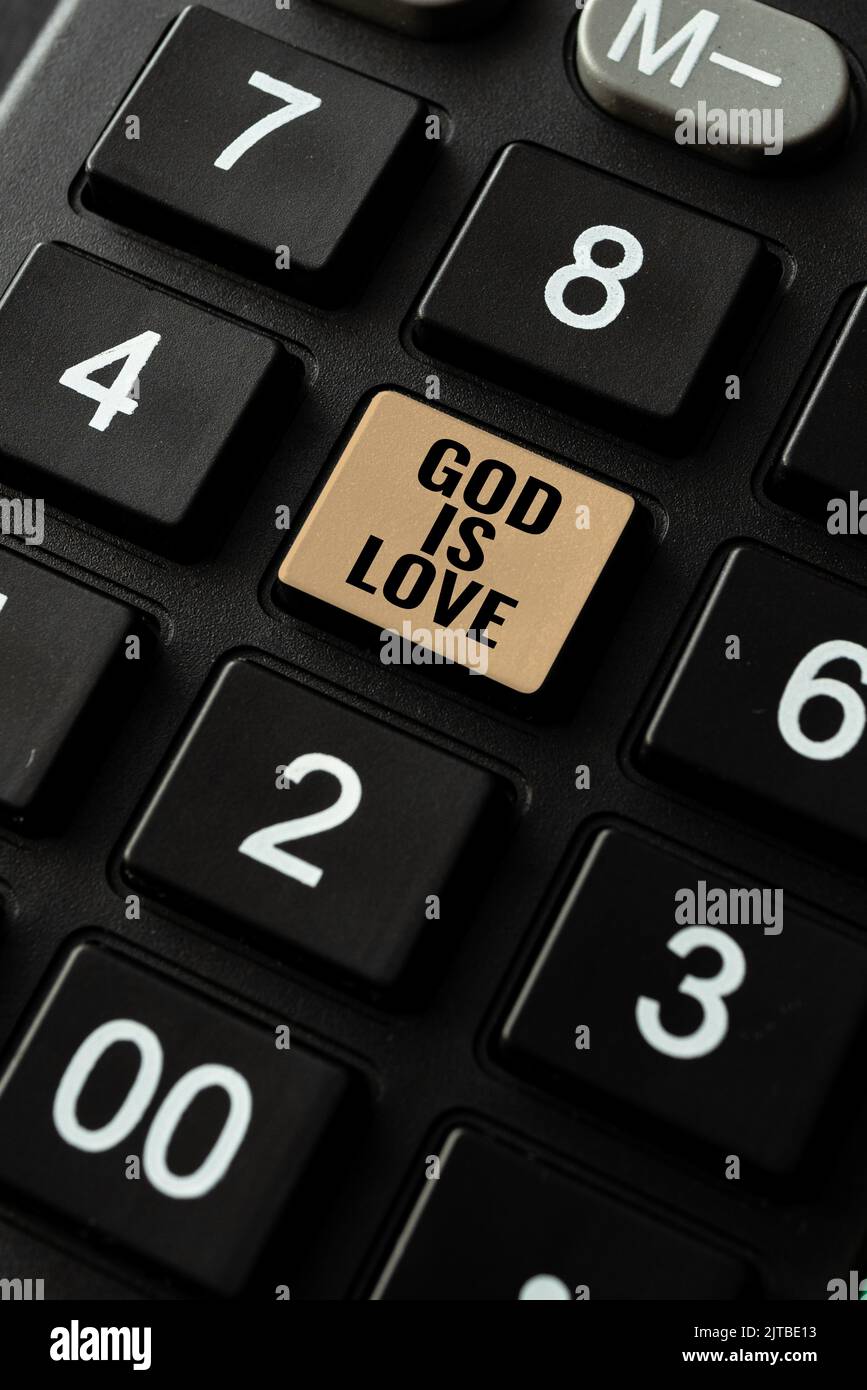 Handwriting text God Is Love. Business approach Believing in Jesus having faith religious thoughts Christianity Important Note Attached On Piece Of Stock Photo