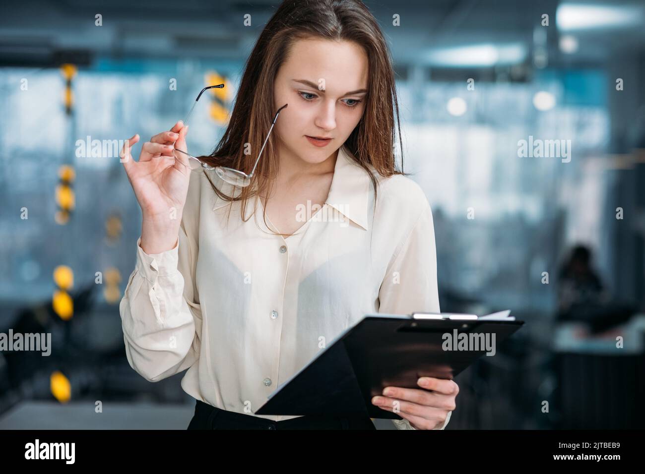 corporate revenue growth market leadership woman Stock Photo