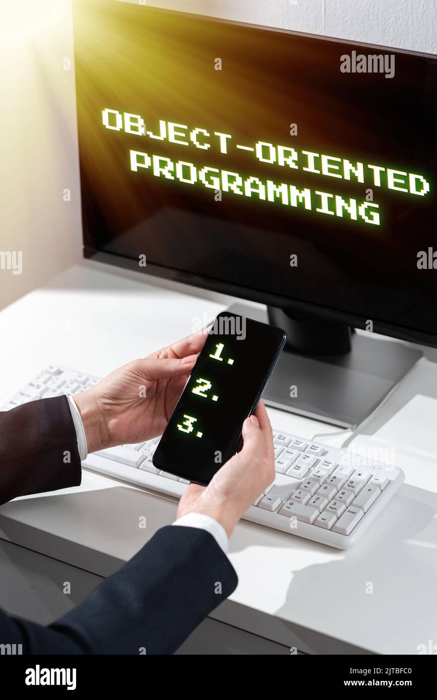 Inspiration showing sign Object Oriented Programming. Business approach ...