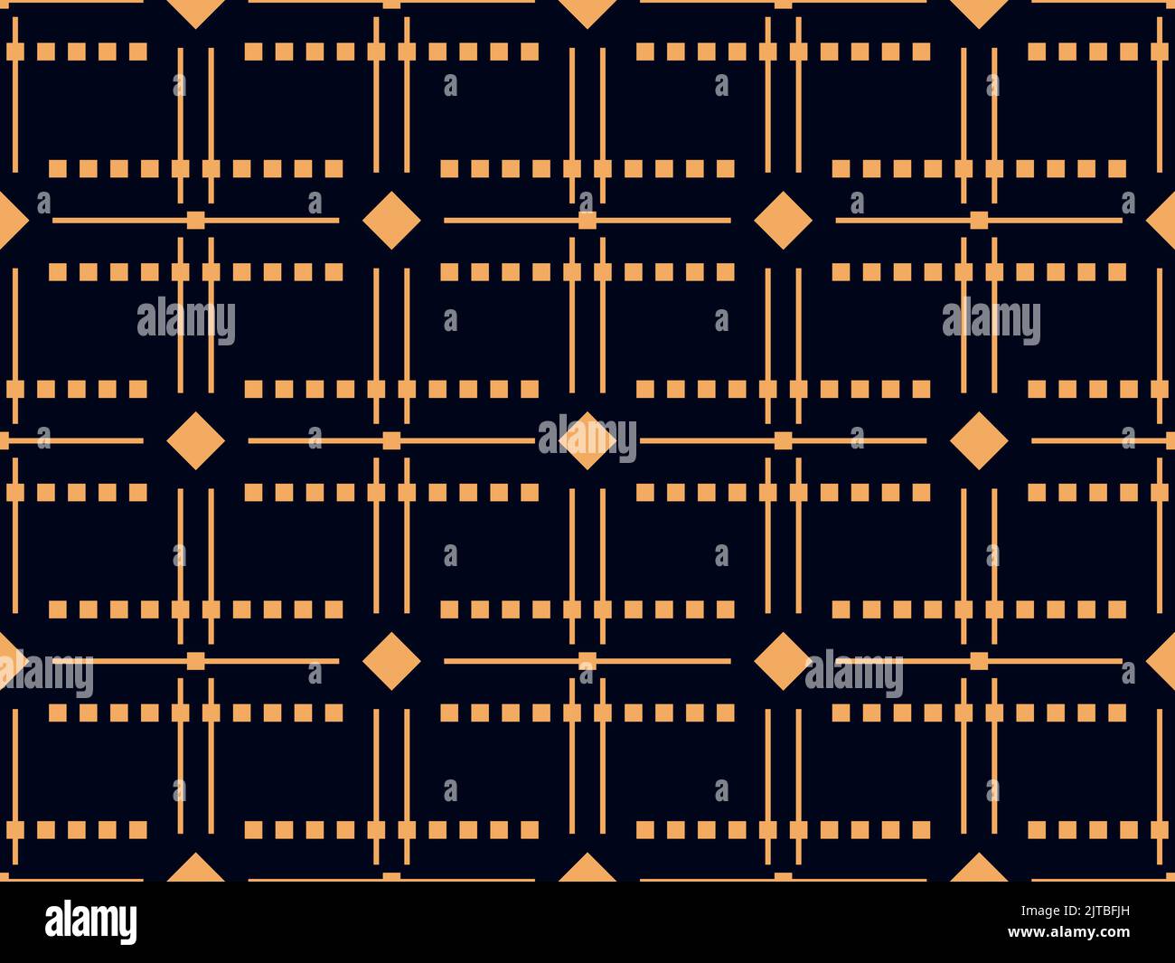 Art deco seamless pattern in a linear style. Golden lines on a black background. Geometric retro ornament design for print, posters and promotional it Stock Vector