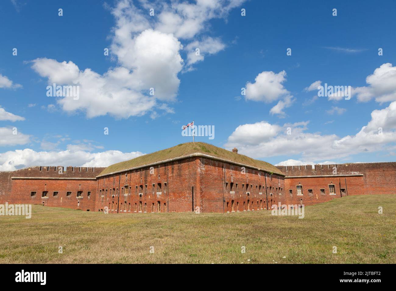 Royal Armouries at Fort Nelson. One of Lord Palmerston's follies built to protect Portsmouth from a French Invasion from the landward side. Stock Photo