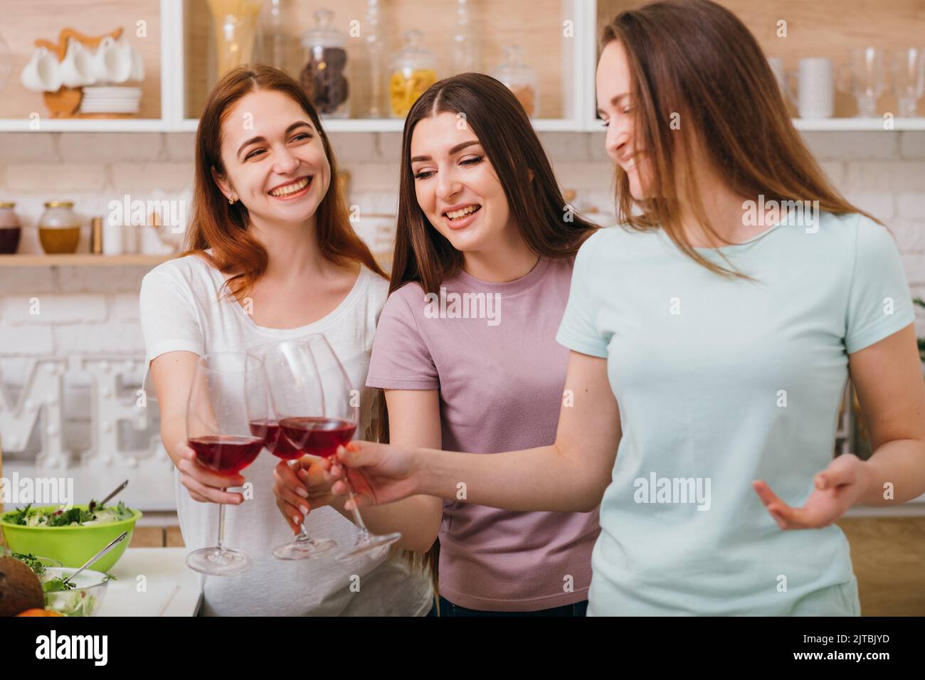 bridal shower fun celebration happy young women Stock Photo Alamy