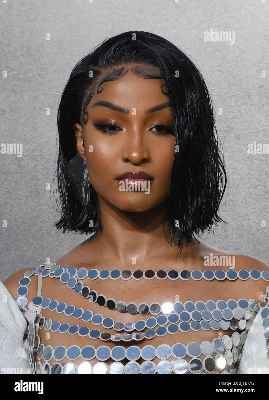 Shenseea attends the 2022 MTV VMAs at Prudential Center on August 28