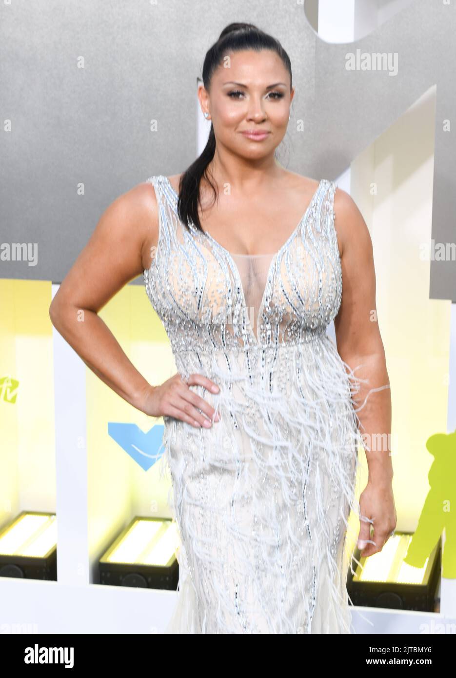 Newark, USA. 28th Aug, 2022. Tina Barta attends the 2022 MTV VMAs at