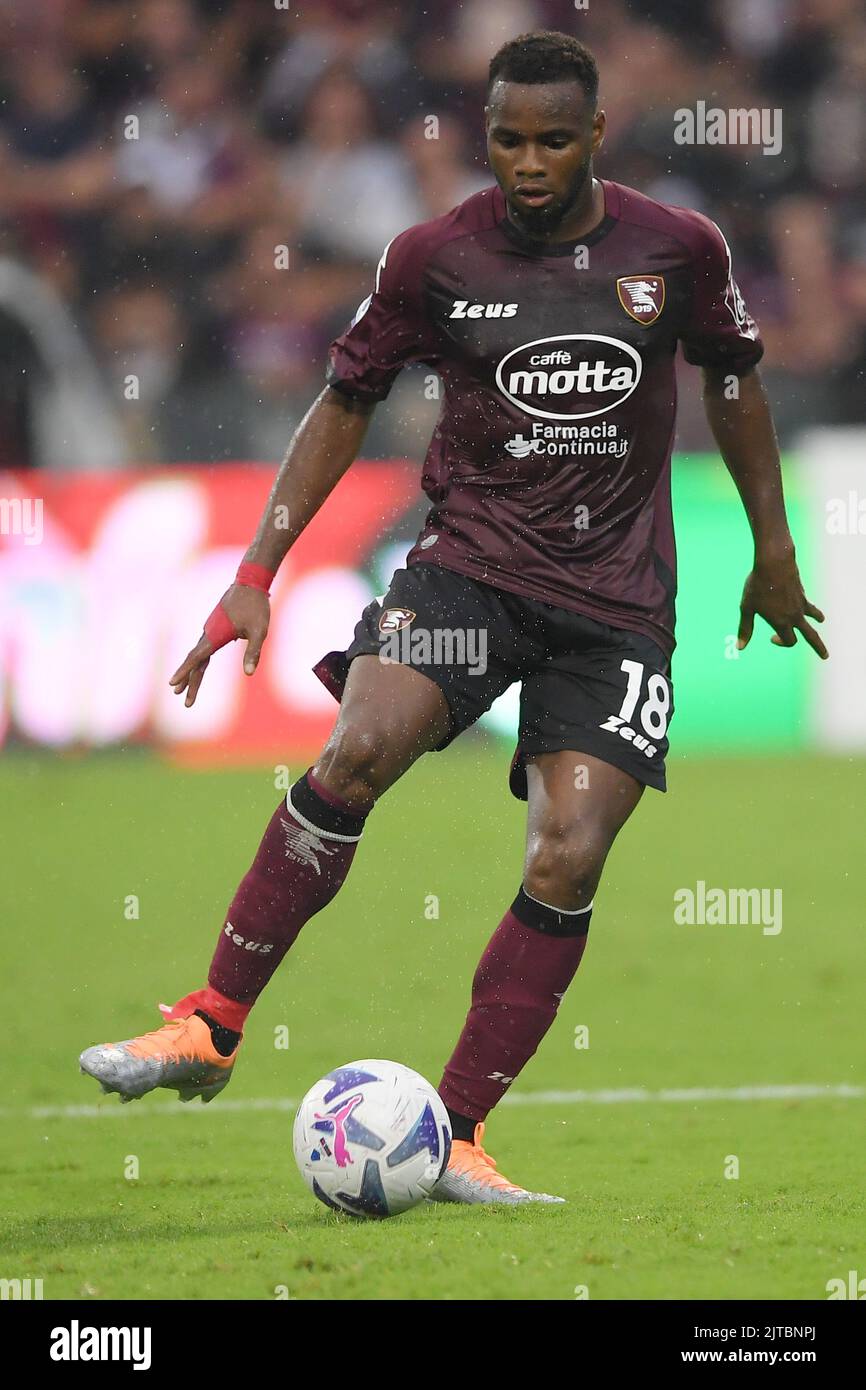 Lassana Coulibaly of Salernitana during the Serie A match between US ...