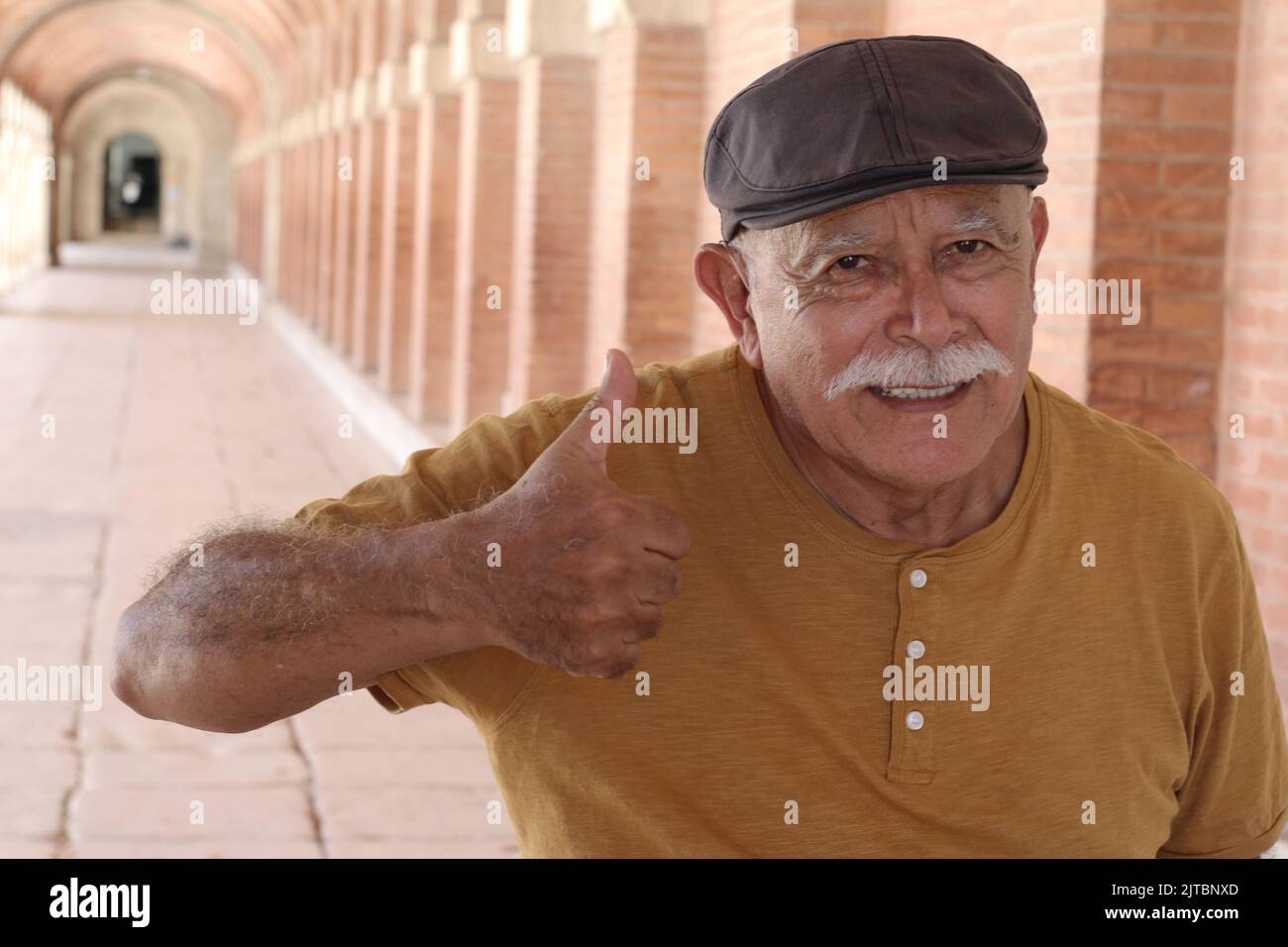 Gentleman giving a thumbs up Stock Photo