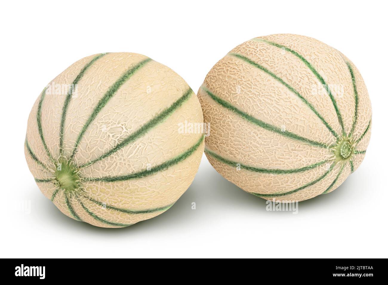 Cantaloupe melon isolated on white background with full depth of field Stock Photo Alamy