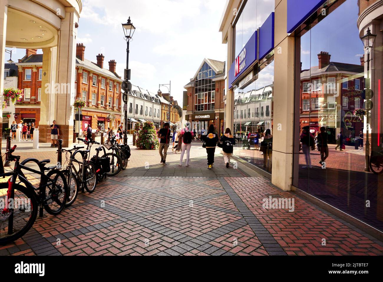 Shoppers in Watford Shopping Centre, United Kingdom Stock Photo Alamy