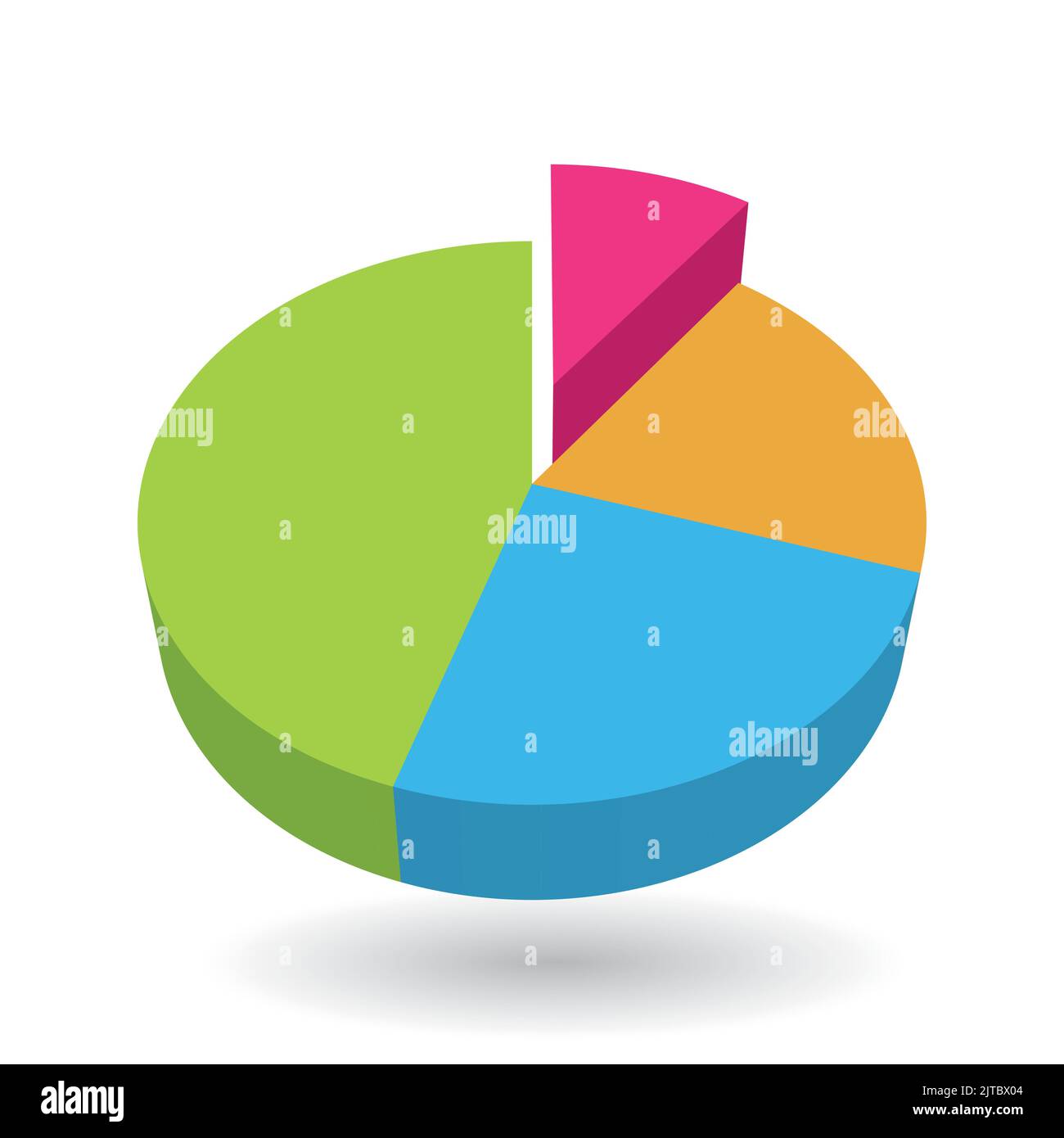 Colorful pie chart design element Stock Vector Image & Art Alamy Chart Design Elements