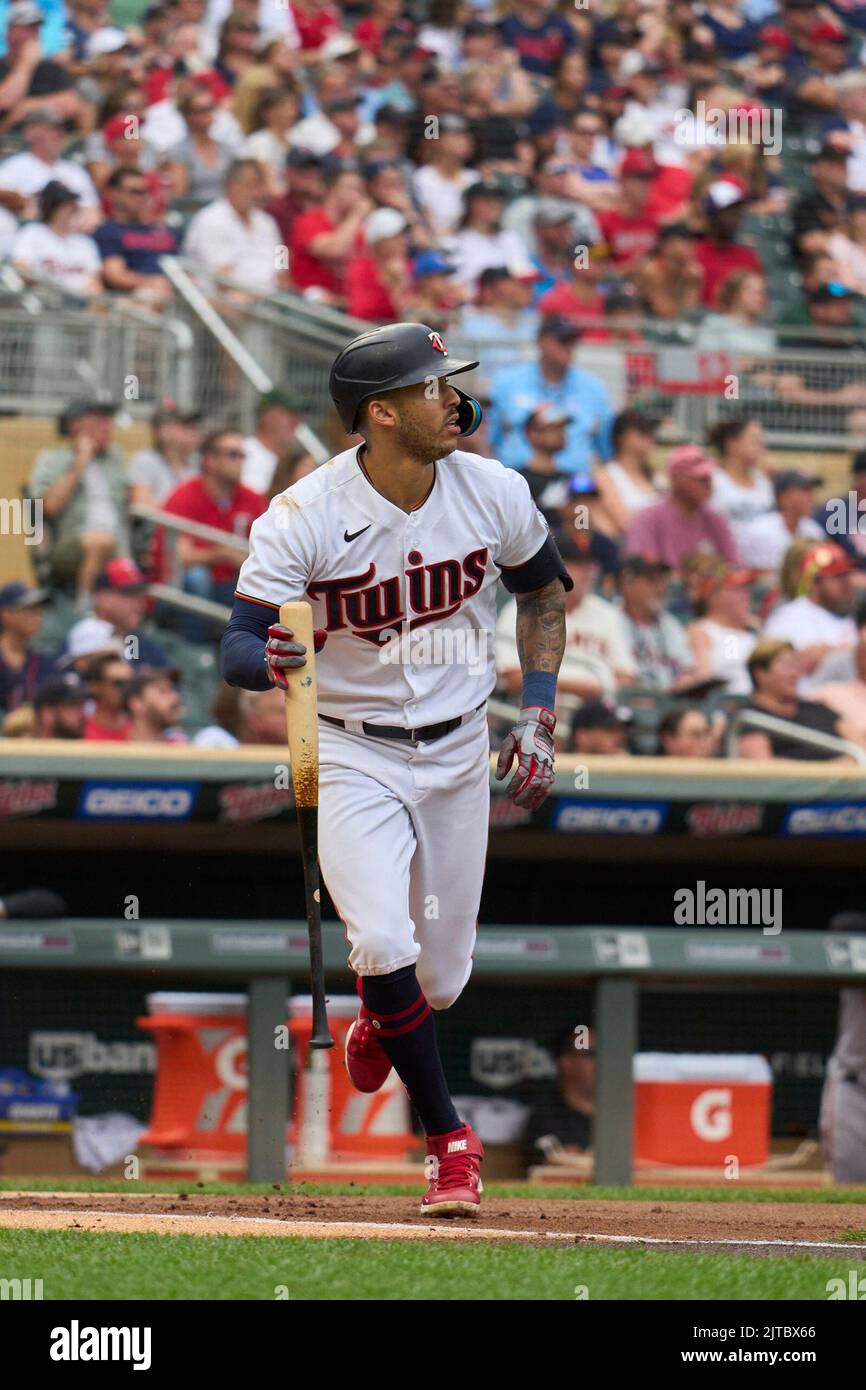 Minneapolis, US, August 28 2022: Minnesota shortstop Carlos Correa (4 ...