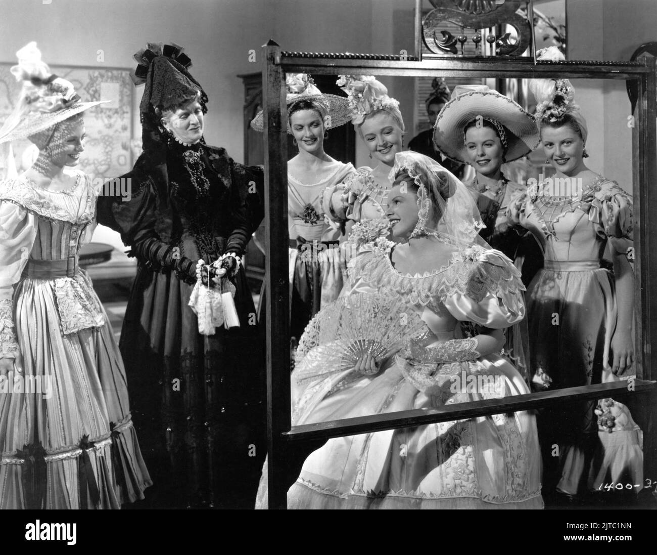 GLADYS COOPER and JUDY GARLAND in THE PIRATE 1948 director VINCENTE MINNELLI play S.N. Behrman songs by Cole Porter costume design Tom Keogh producer Arthur Freed Metro Goldwyn Mayer Stock Photo