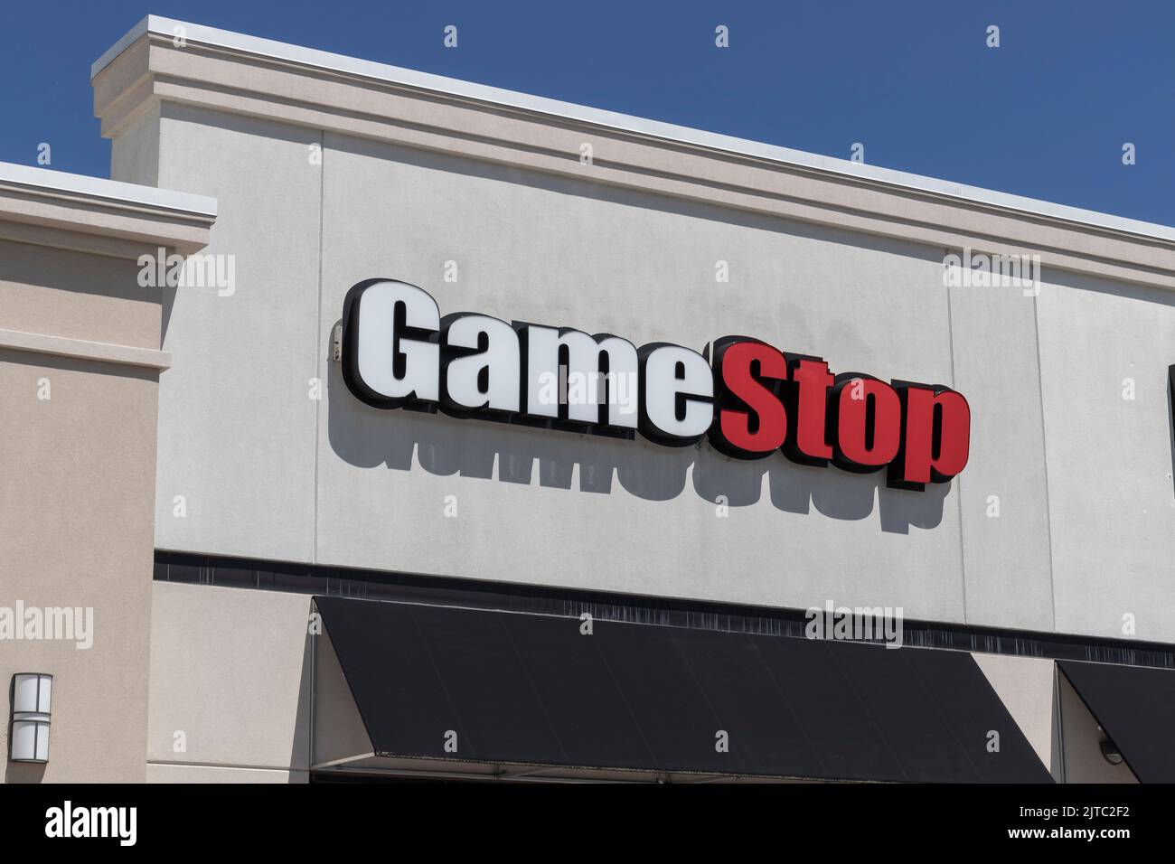Muncie Circa August 2022 GameStop strip mall location. GameStop is a