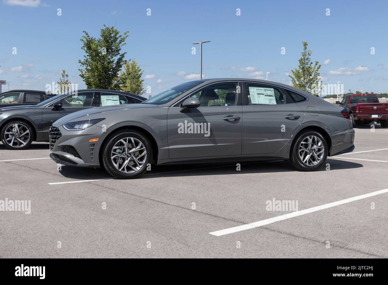 Muncie - Circa August 2022: Hyundai Sonata display at a dealership ...