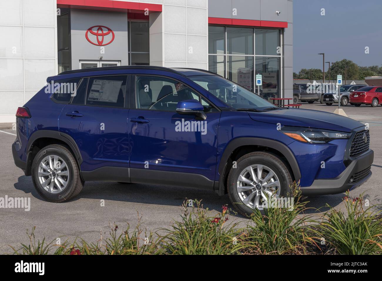 Kokomo - Circa August 2022: Toyota Corolla Cross display at a ...