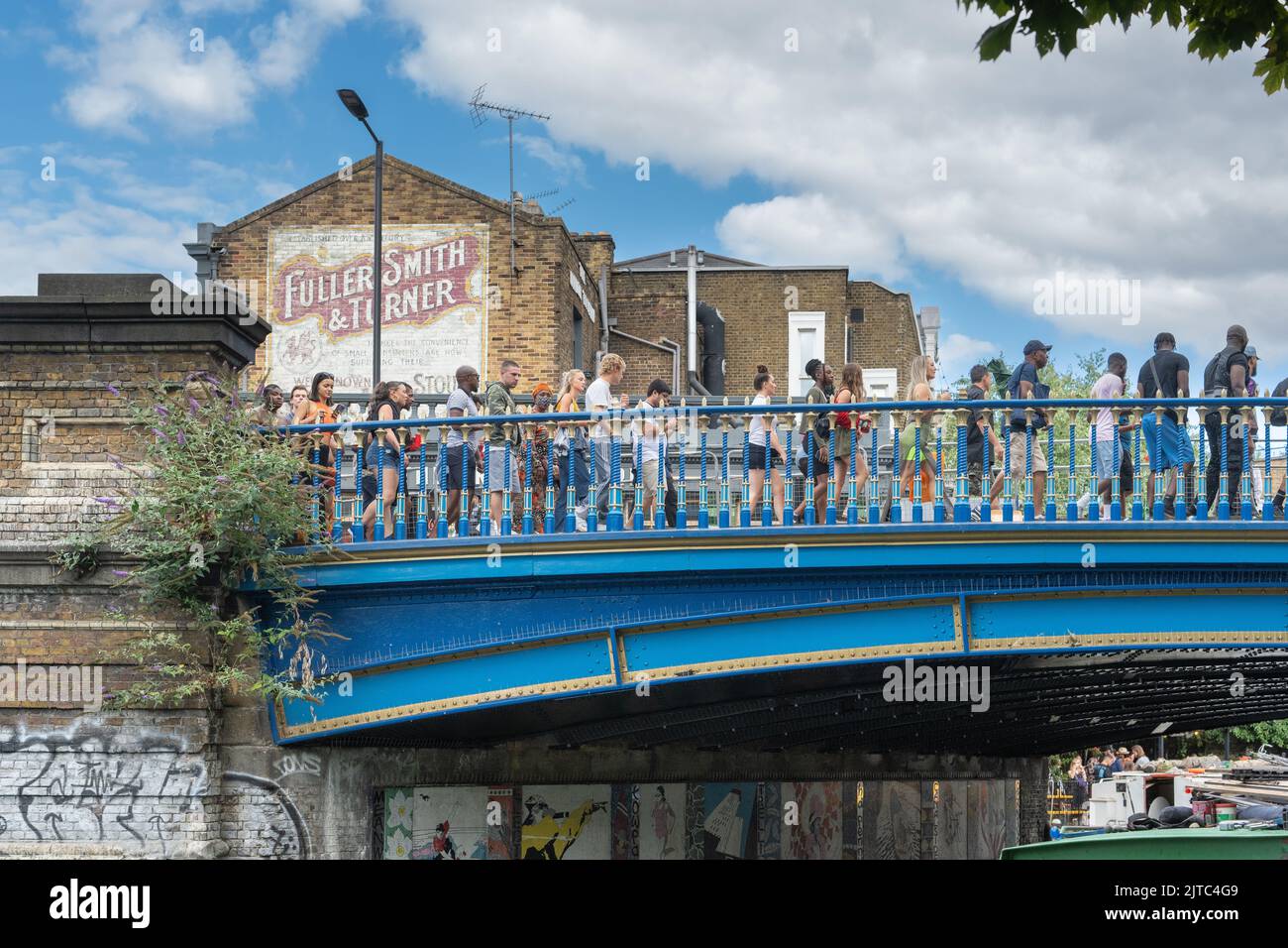 Half Penny Steps, Harrow Road during notting hill carnival 2022, West London Stock Photo Alamy