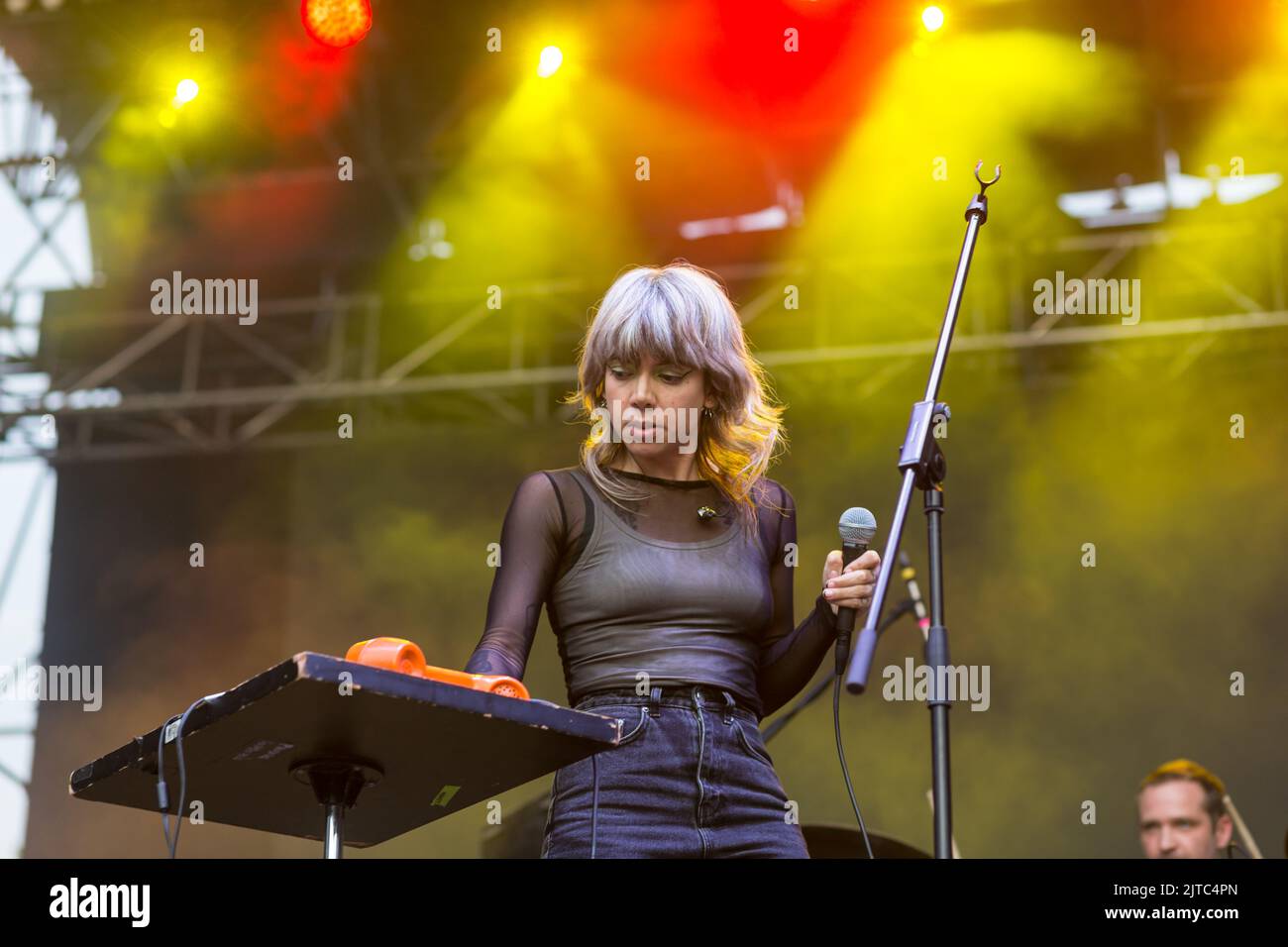 the band hurray for the riff raff performs live in Turin during the TOdays festivsl Stock Photo the band hurray for the riff raff performs live in Turin during the TOdays festivsl Stock Photo