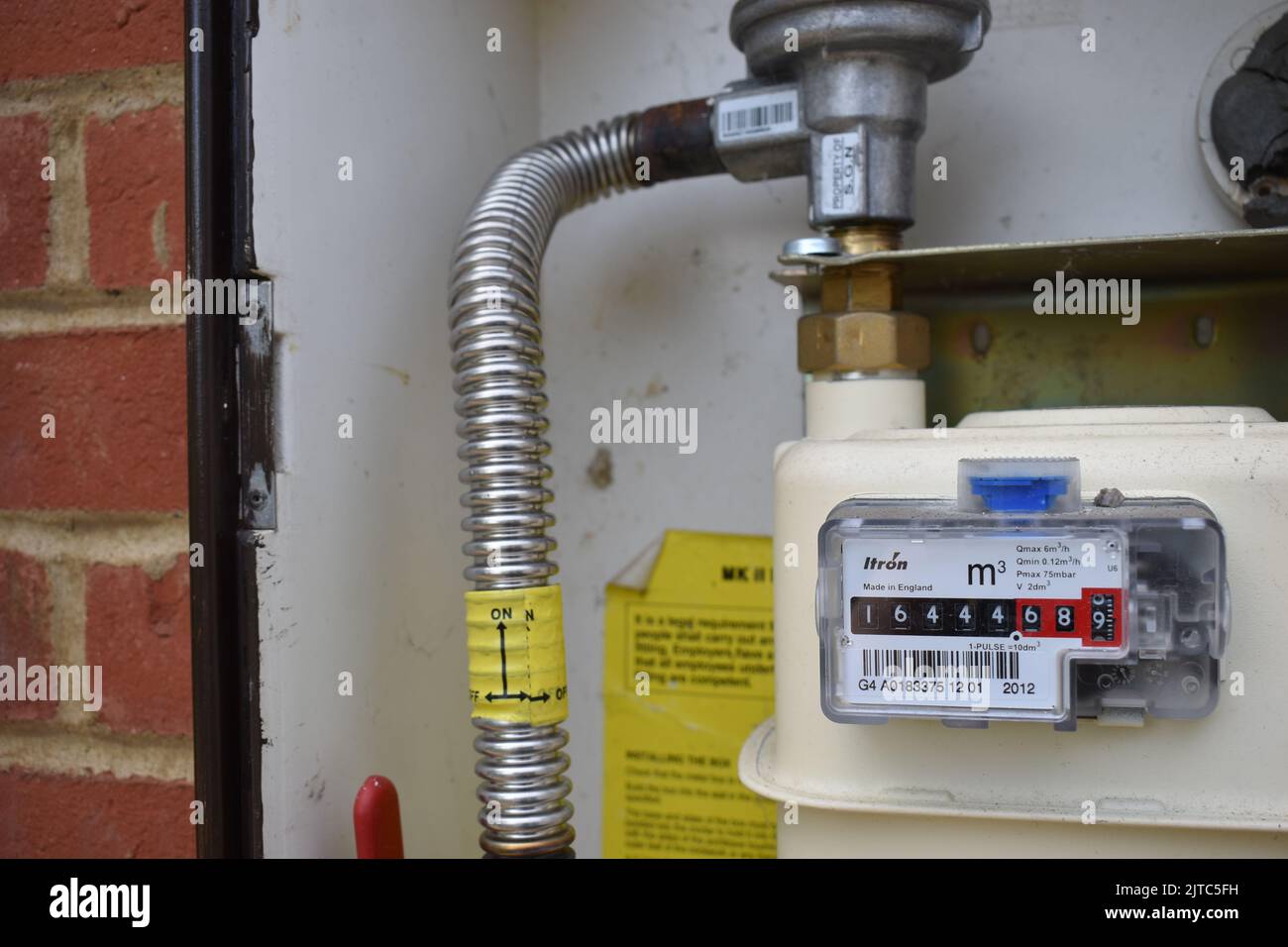 A gas meter Stock Photo