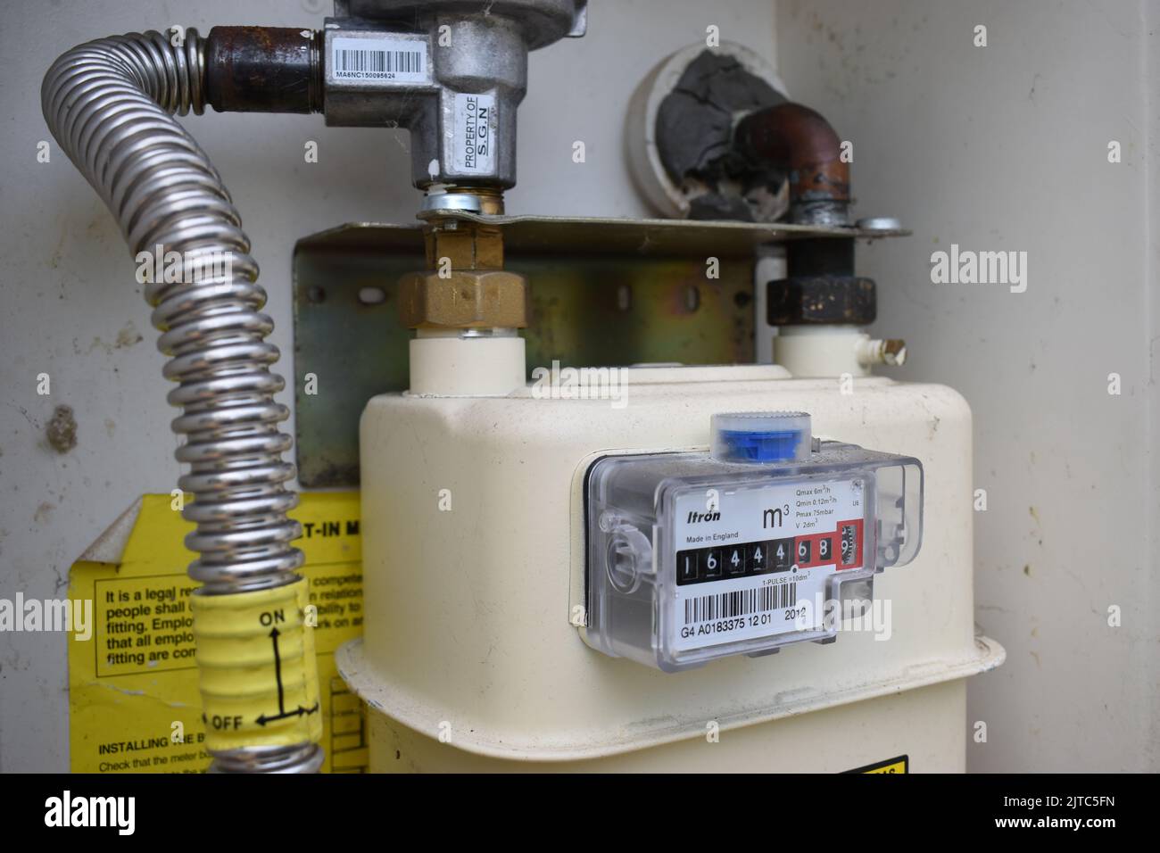 A gas meter Stock Photo