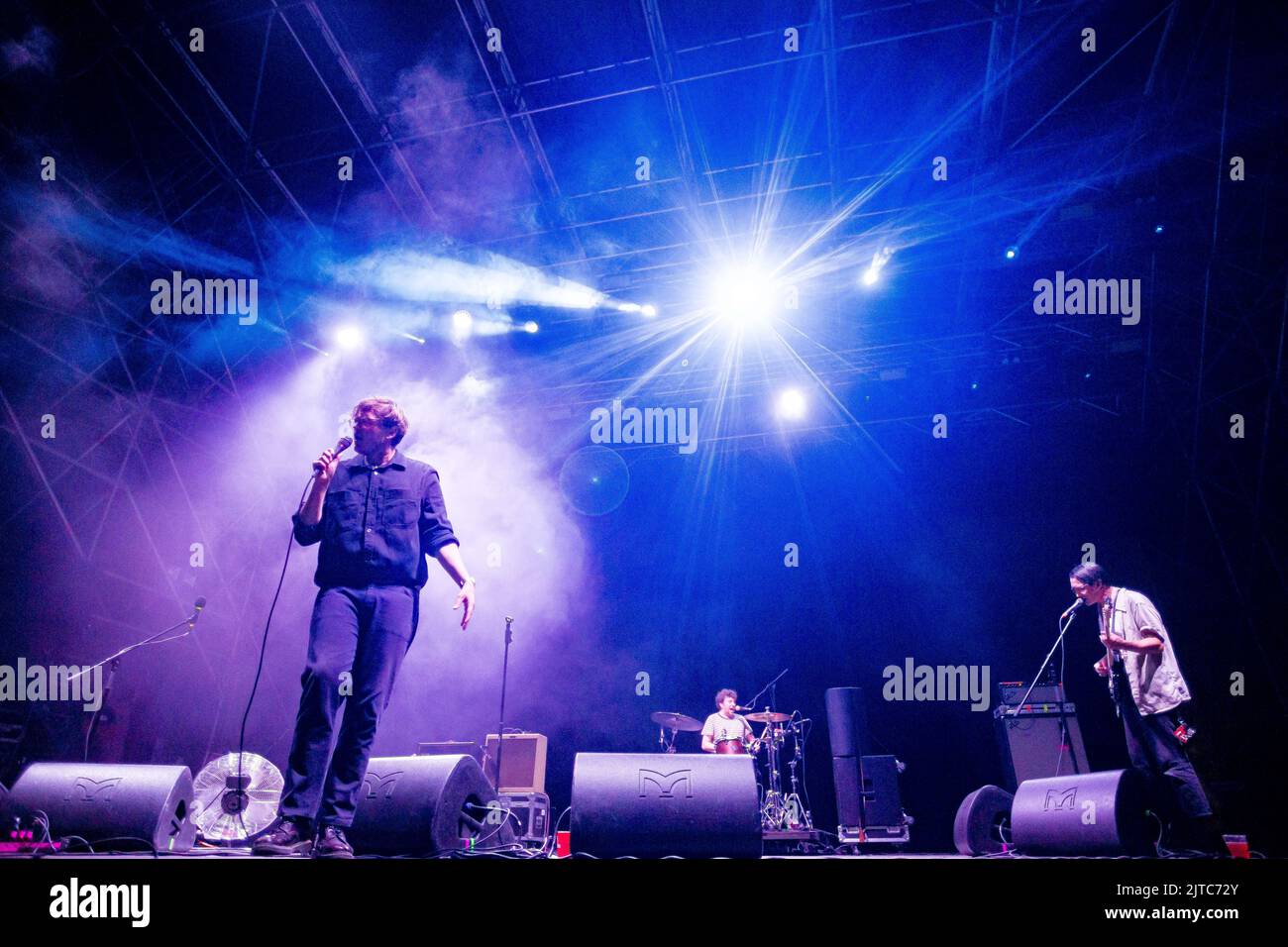 The english band Yard Act perform live for the only italian show in Turin, during the TOdays festival Stock Photo