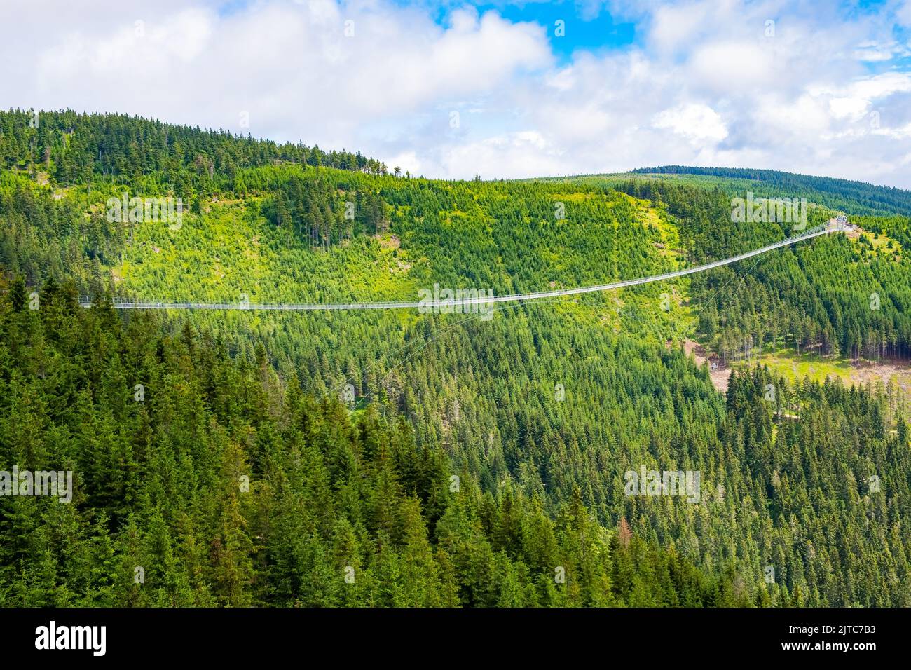 Sky Bridge 721 is the longest suspension bridge between two hills in