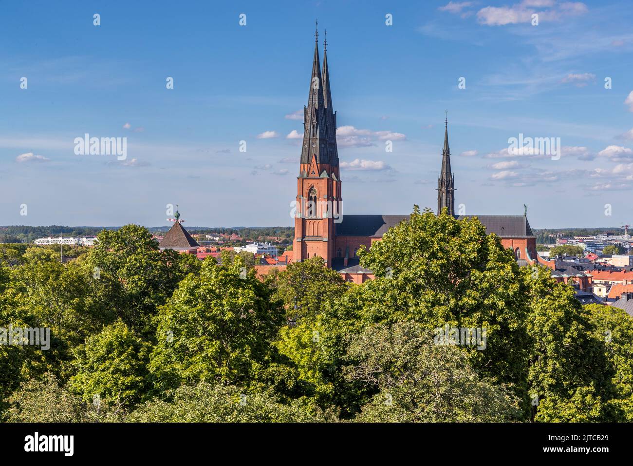 Uppsala Cathedral, Sweden Stock Photo