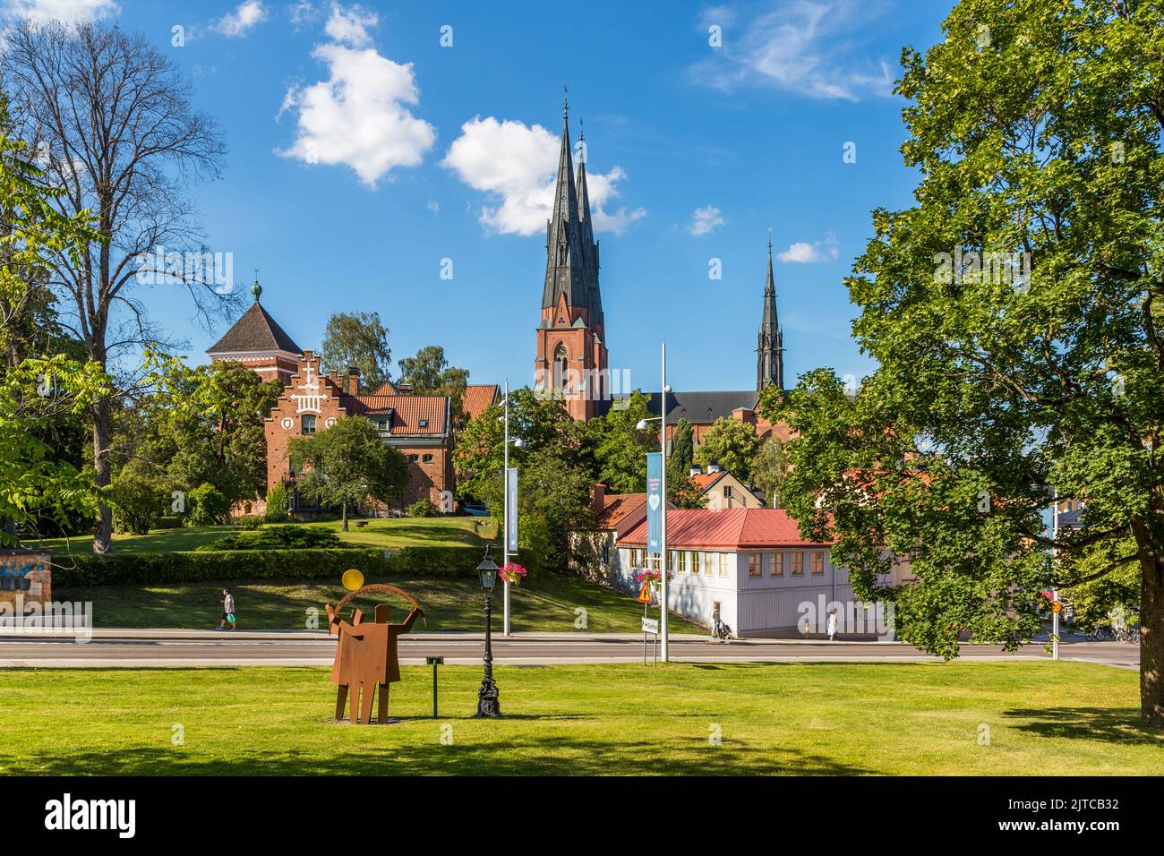 Uppsala Cathedral, Sweden Stock Photo Alamy