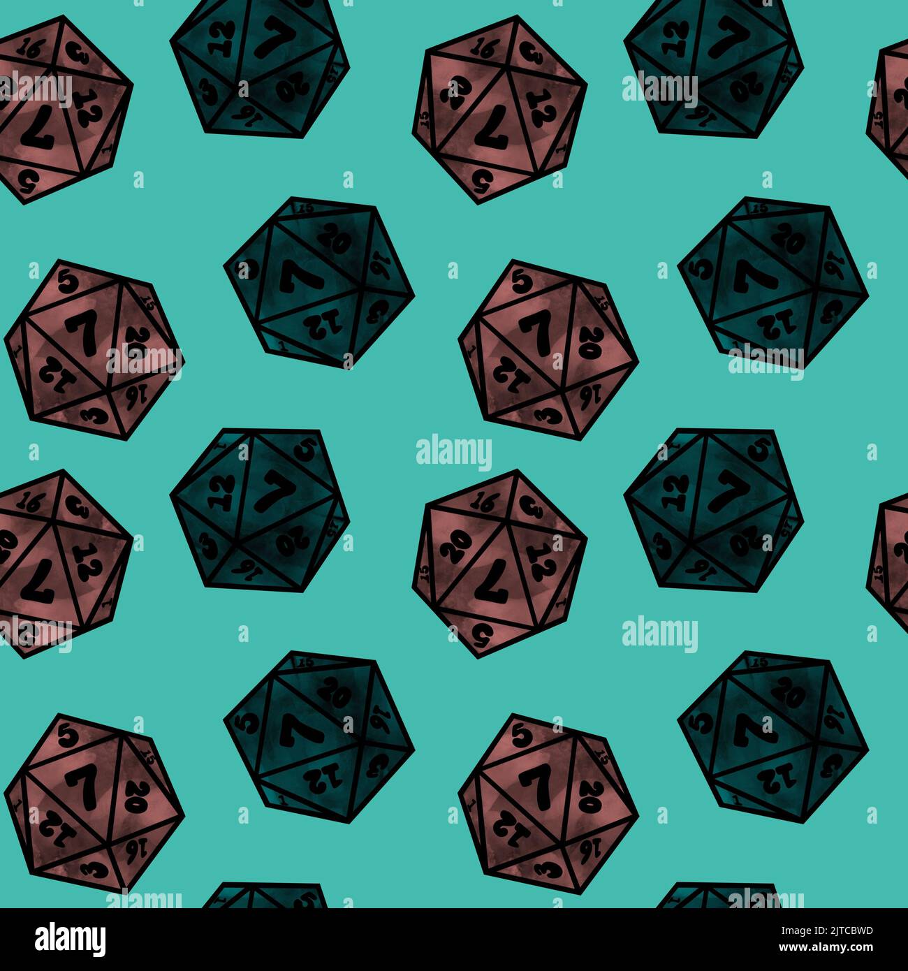 Game dice seamless geometric numbers kids and gamers pattern for ...