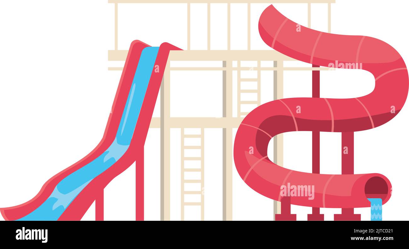 Extreme water slides Stock Vector Images - Alamy