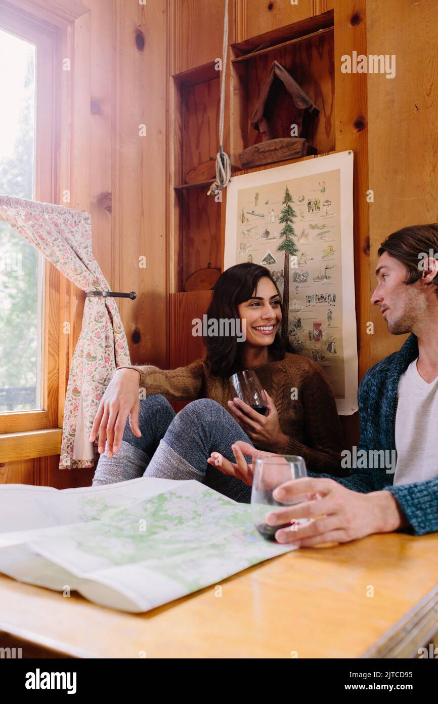A couple enjoys their vacation Stock Photo