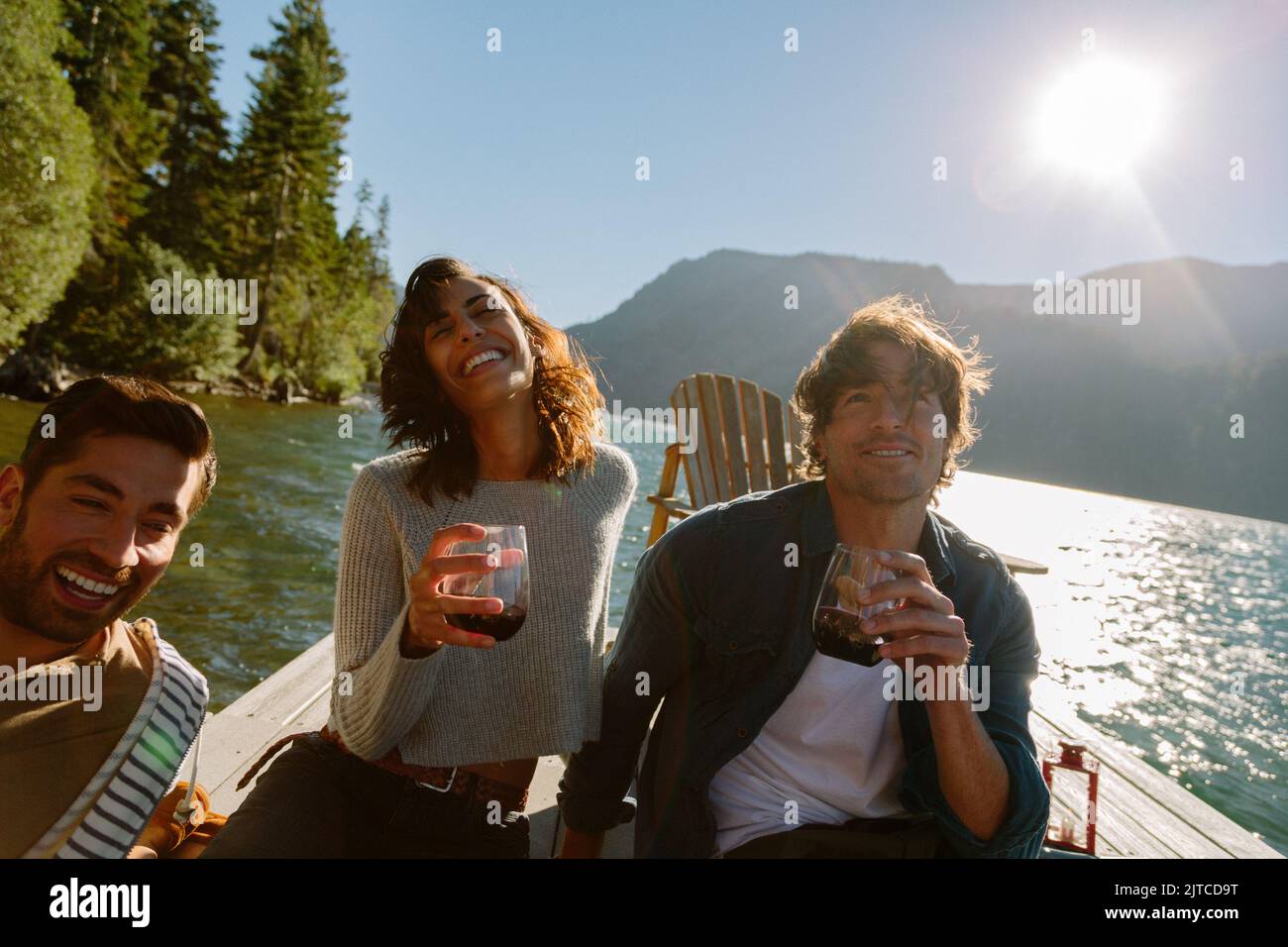 Young couple enjoy wine hi-res stock photography and images - Alamy