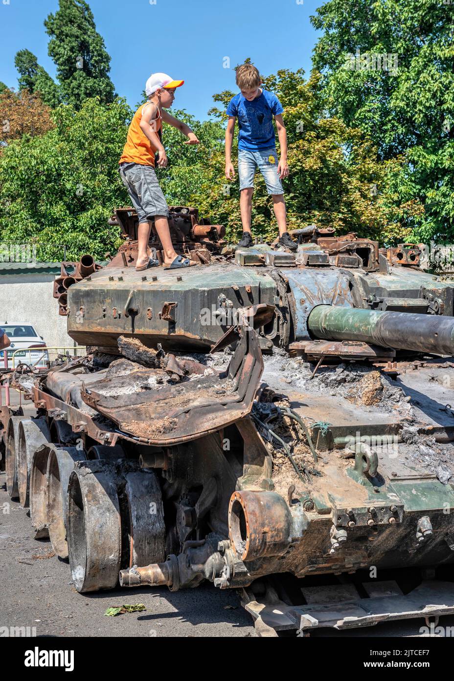Destroyed military equipment of Russia Stock Photo Alamy