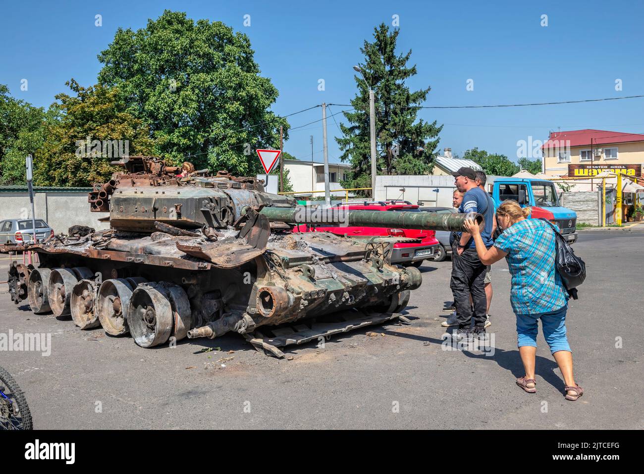 Destroyed military equipment of Russia Stock Photo Alamy
