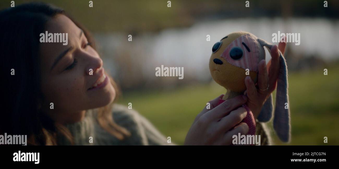 LOST OLLIE, from left Gina Rodriguez, Ollie (voice Jonathan Groff