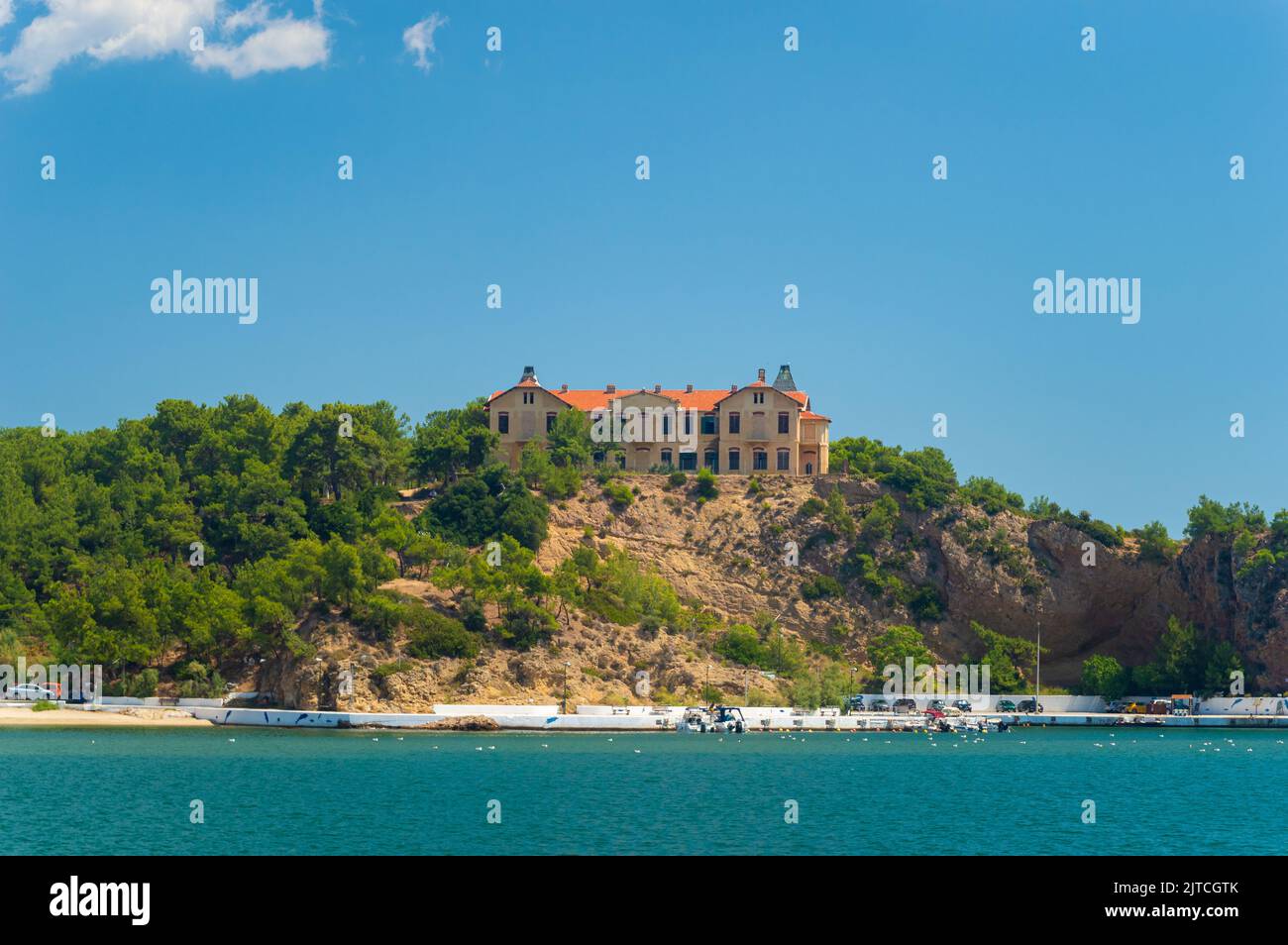 Limenaria, Palataki residence, Thassos, Greece. Stock Photo