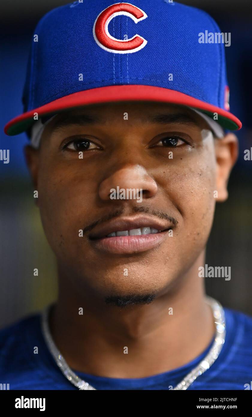 Chicago Cubs pitcher Marcus Stroman (0) pitches against the San Francisco  Giants during a MLB spring