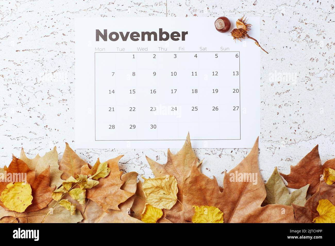 November 2022 calendar hi-res stock photography and images - Alamy