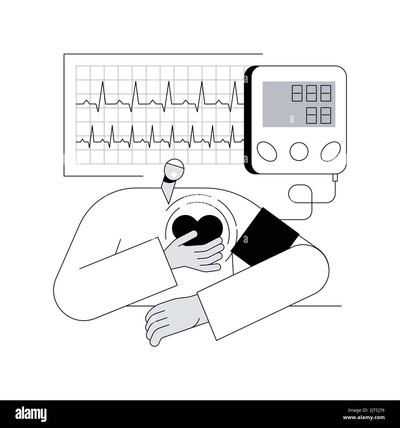 High Blood Pressure Abstract Concept Vector Illustration Hypertension Disease Blood Pressure